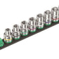 Wera C 4 Zyklop Magnetic Rail Socket Set 1/2" Drive 9 Pieces Metric 05005460001 - Mr. Tools