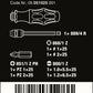 Wera Kraftform Kompakt 26 Combination Driver Magazine and Pouch Set 05051025001 - Mr. Tools