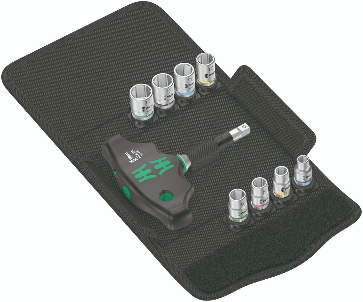 Wera Kraftform Kompakt 400 RA Set 2 Ratcheting T - Handle Set Metric 05023470001 - Mr. Tools