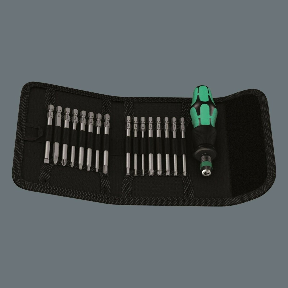 Wera Kraftform Kompakt 60 Screwdriver Pouch Set SAE 05051042001 - Mr. Tools