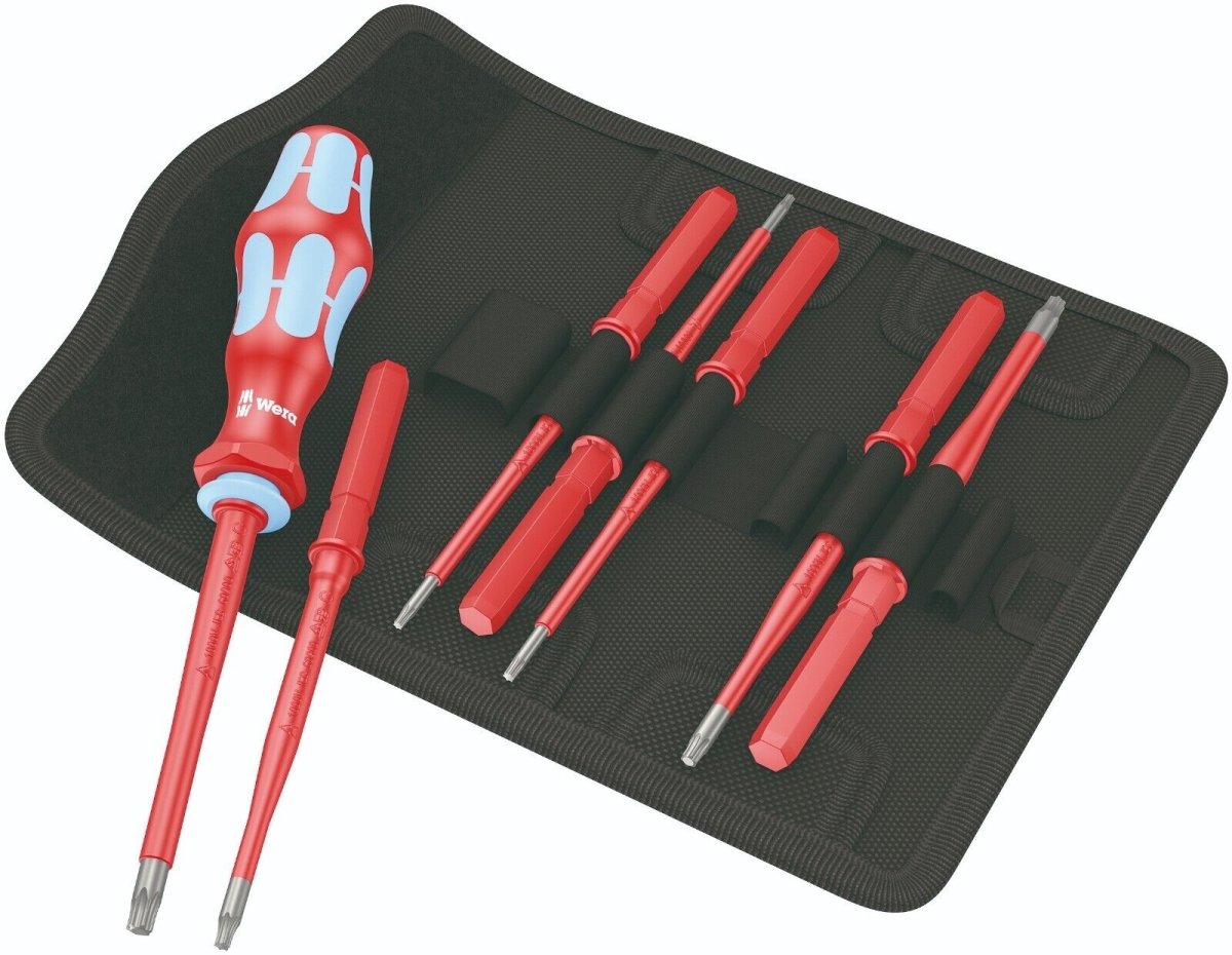 Wera Kraftform Kompakt VDE Stainless 8 Extra Slim 1 TORX® Set 8 Pieces 05059040001 - Mr. Tools