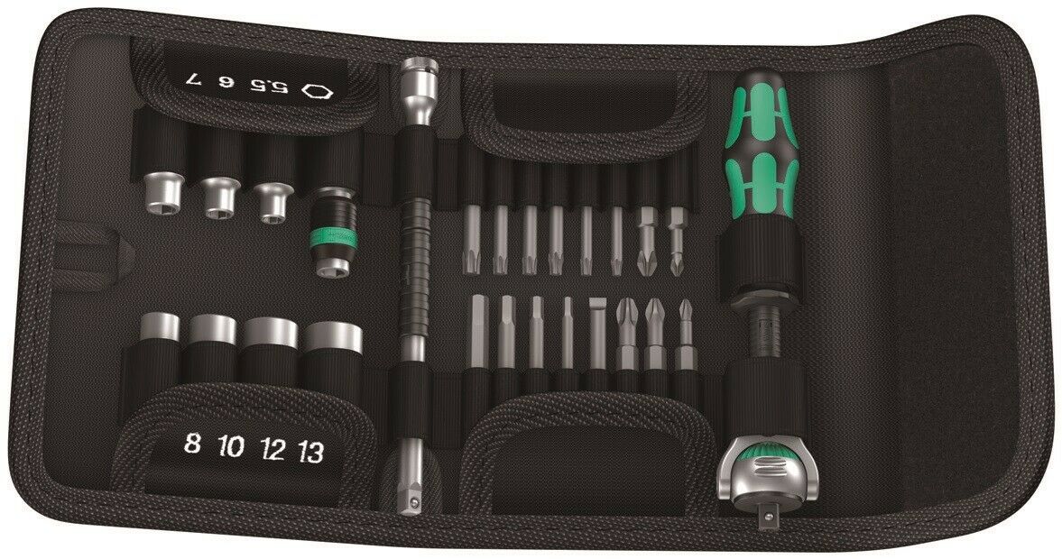 Wera Kraftform Kompakt Zyklop Speed Ratchet Set 1/4" Drive Metric 05051045001 - Mr. Tools
