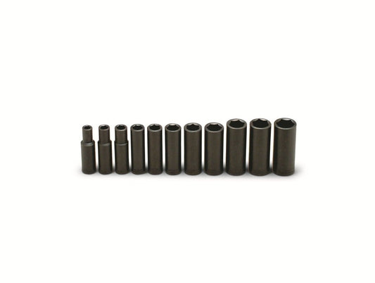Wright Tool 6 Point Deep Impact Socket Set 11 Piece 1/2" Drive SAE 412 - Mr. Tools