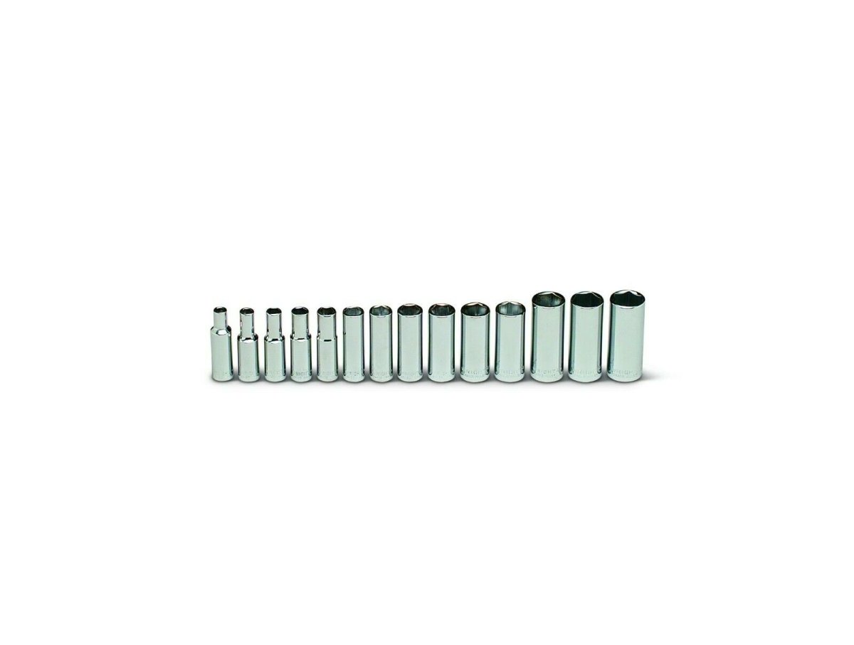 Wright Tool 6 Point Deep Socket Set 14 Piece 3/8" Drive Metric 355 - Mr. Tools