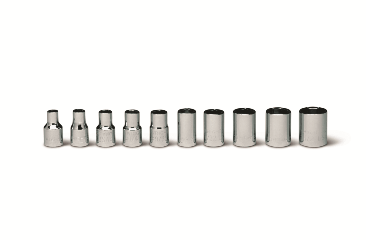 Wright Tool 6 Point Socket Set 10 Piece 1/4" Drive SAE 200 - Mr. Tools