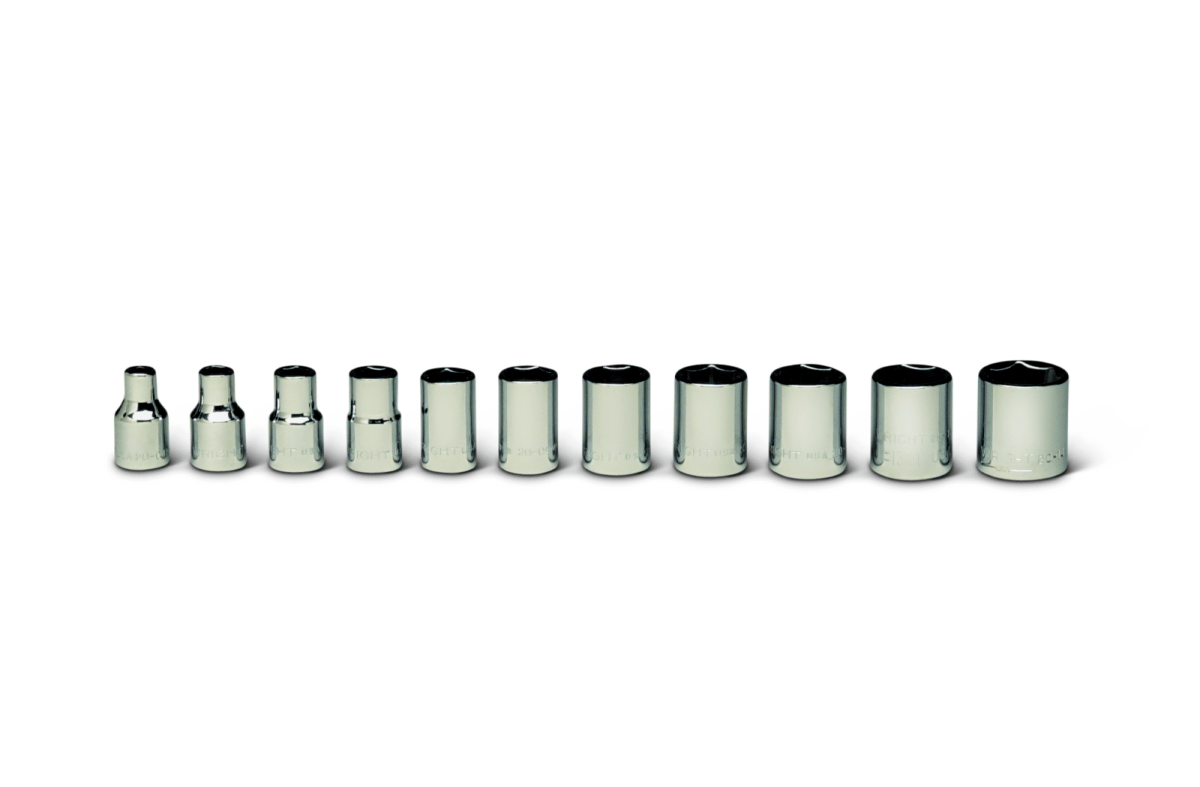 Wright Tool 6 Point Socket Set 11 Piece 1/4" Drive Metric 256 - Mr. Tools