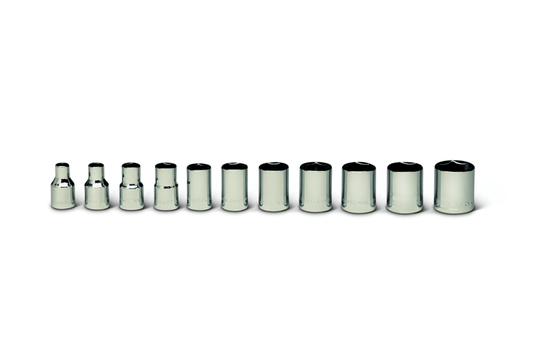 Wright Tool 6 Point Socket Set 11 Piece 1/4" Drive Metric 256 - Mr. Tools