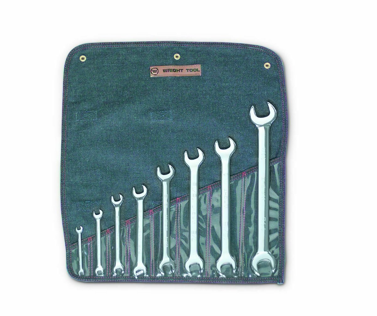 Wright Tool Open End Wrench Set 8 Piece SAE 738 - Mr. Tools