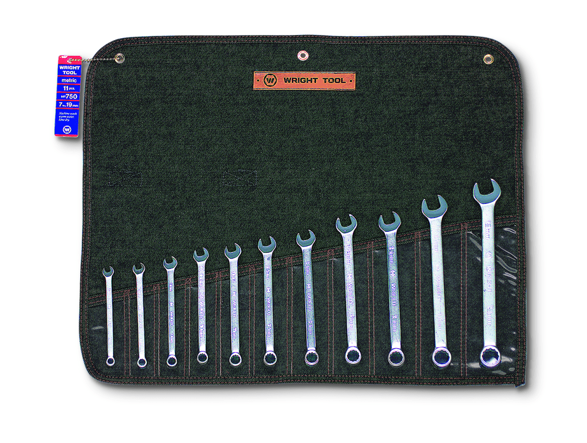 Wright Tool WRIGHTGRIP® 2.0 12 Point Combination Wrench Set 11 Piece Metric 750 - Mr. Tools