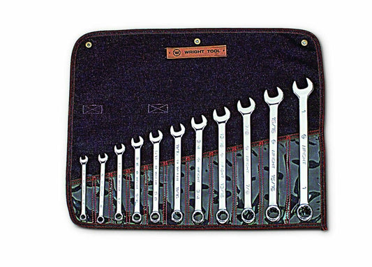 Wright Tool WRIGHTGRIP® 2.0 12 Point Combination Wrench Set 11 Piece SAE 911 - Mr. Tools