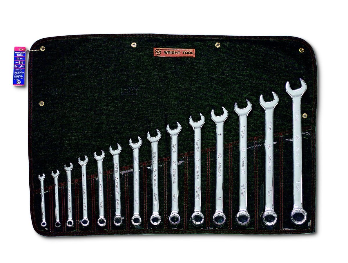 Wright Tool WRIGHTGRIP® 2.0 12 Point Combination Wrench Set 14 Piece SAE 914 - Mr. Tools