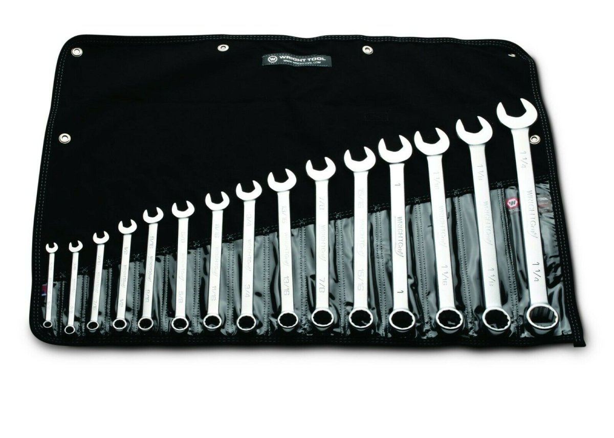 Wright Tool WRIGHTGRIP® 2.0 12 Point Combination Wrench Set 15 Piece SAE 715 - Mr. Tools