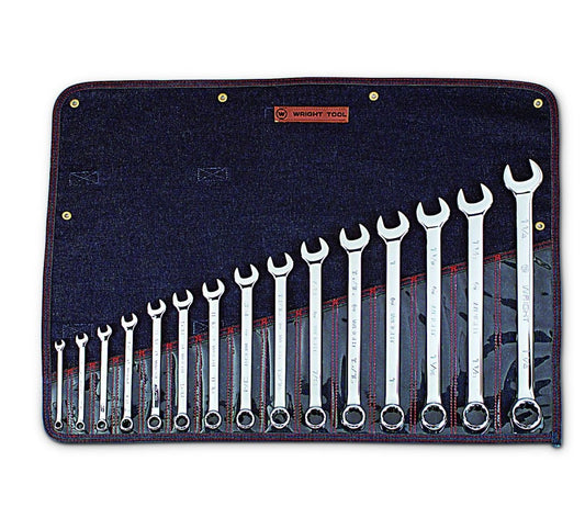 Wright Tool WRIGHTGRIP® 2.0 12 Point Combination Wrench Set 15 Piece SAE 915 - Mr. Tools