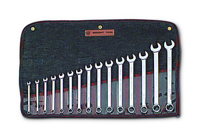 Wright Tool WRIGHTGRIP® 2.0 Metric Wrench Set – 15-Piece 12 Point Combination – 952